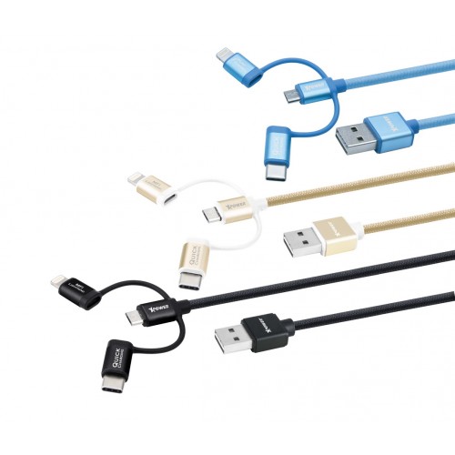 Xpower 3 in 1 Aluminium Alloy Cable